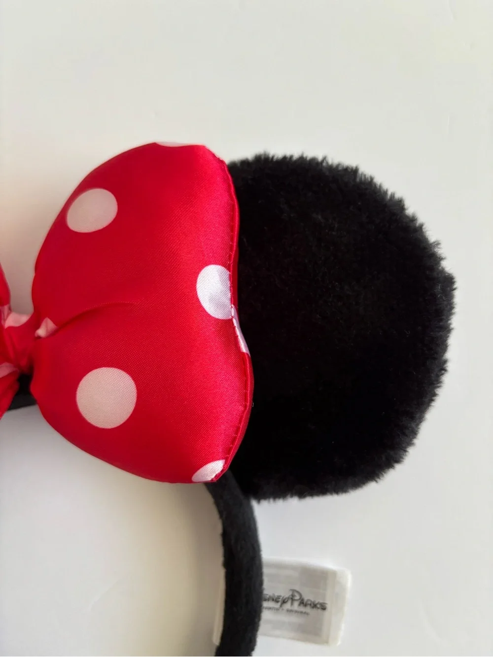 Disney Parks Minnie Mouse Red Polka Dot Bow Ears Headband